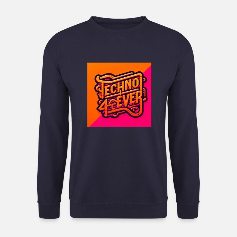 TECHNO4EVER LOGO - Unisex Pullover - Navy