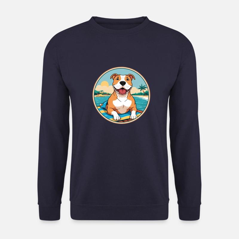 Pitbull Amerikanisches Bullymeer - Unisex Pullover - Navy