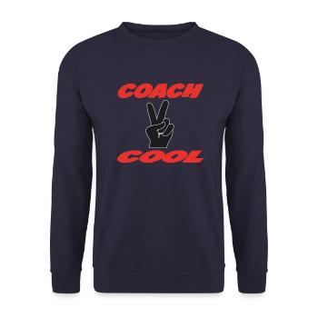 COACH COOL - Sweat-shirt Unisexe - marine - Devant - Alina (178cm) & Michal (187cm)
