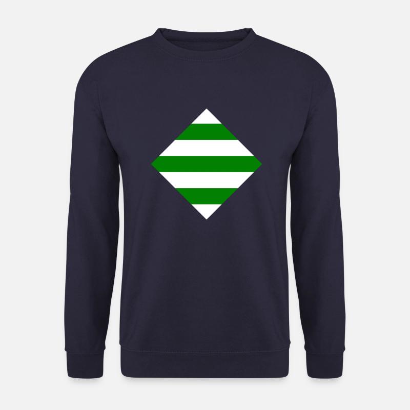 Grün und Weiß - Unisex Pullover - Navy