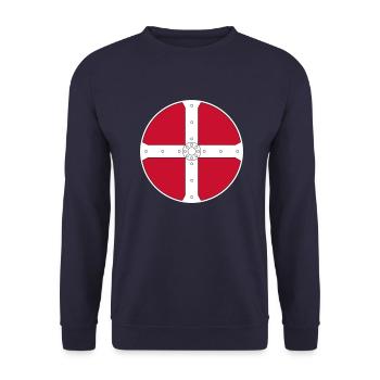 Wikinger - Unisex Pullover - Navy - Vorne - Alina (178cm) & Michal (187cm)