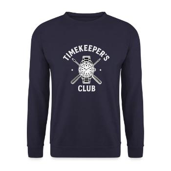 Collectionneurs de montres et passionnés de montres - Sweat-shirt Unisexe - marine - Devant - Alina (178cm) & Michal (187cm)