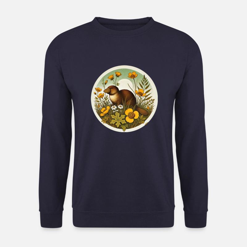 Jahrgangs-Schnabeltier - Unisex Pullover - Navy