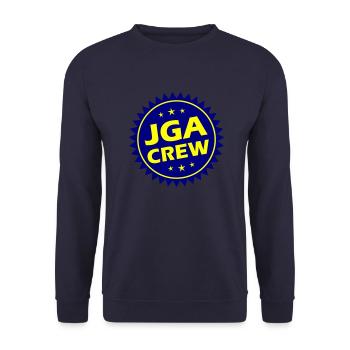 Jga Crew Junggesellenabschied Party - Unisex Pullover - Navy - Vorne - Alina (178cm) & Michal (187cm)