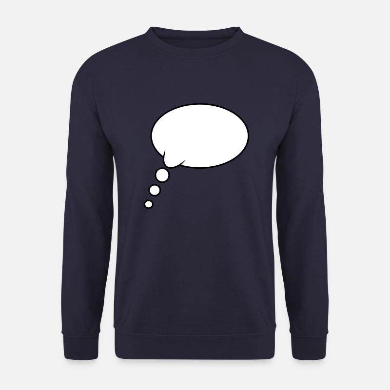 Thought Bubble Design - Unisex Sweatshirt - navy