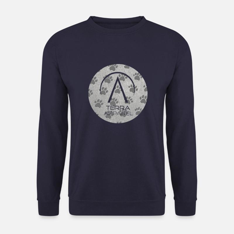 Dog Paw Pattern - Jungle Vibes - Unisex Sweatshirt - navy