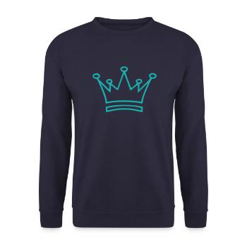 KRONE - Unisex Pullover - Navy - Vorne - Alina (178cm) & Michal (187cm)