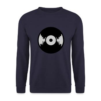 Schallplatte - Unisex Pullover - Navy - Vorne - Alina (178cm) & Michal (187cm)