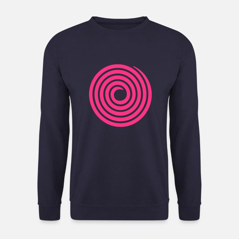 spiral (1c) - Unisex Pullover - Navy