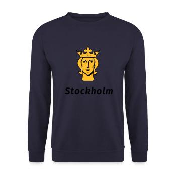 Stockholm - Unisex Pullover - Navy - Vorne - Alina (178cm) & Michal (187cm)