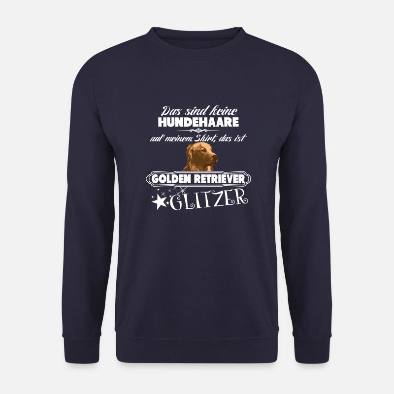 GOLDEN RETRIEVER GLITZER - Unisex Pullover - Navy