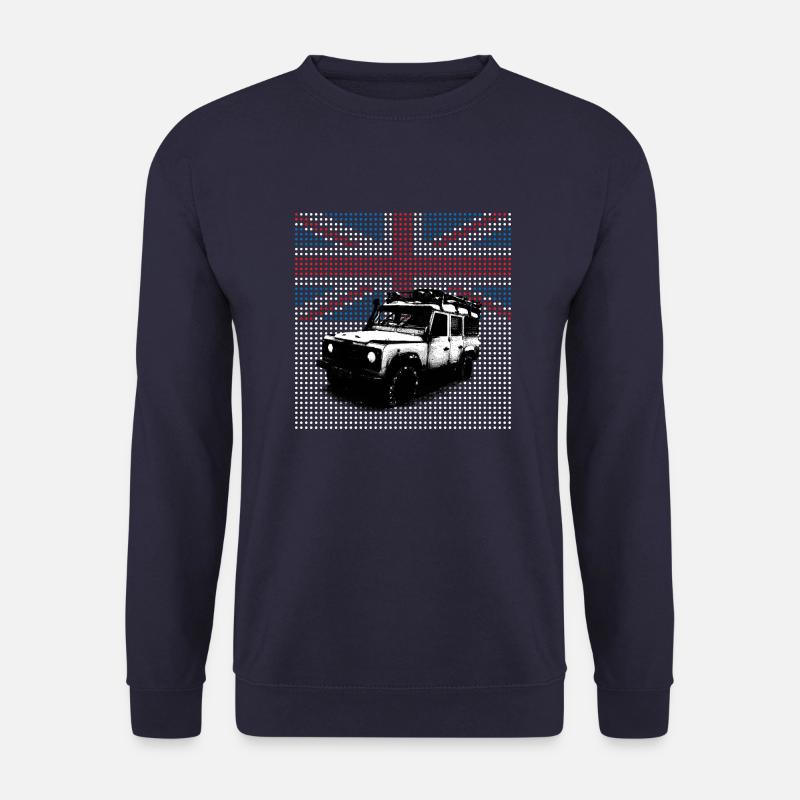 Union Jack Landie Defender - Autonaut.com - Unisex Sweatshirt - navy