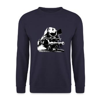 locomotion - Unisex Sweatshirt - navy - Front - Alina (178cm) & Michal (187cm)
