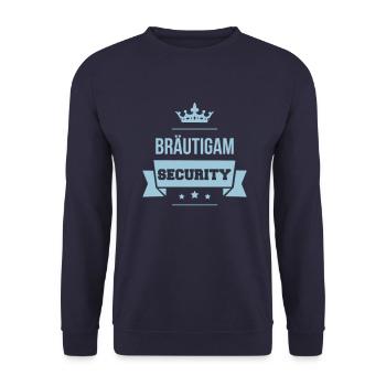 Bräutigam Security - Unisex Pullover - Navy - Vorne - Alina (178cm) & Michal (187cm)