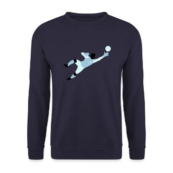 torwart_012015_a_3c - Unisex Pullover - Navy - Vorne - Alina (178cm) & Michal (187cm)