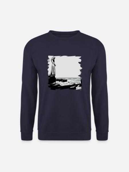 Gothic main Rosaire - Sweat-shirt Unisexe - marine