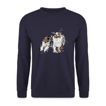 Bande dessinée australienne - Sweat-shirt Unisexe - marine - Devant - Alina (178cm) & Michal (187cm)