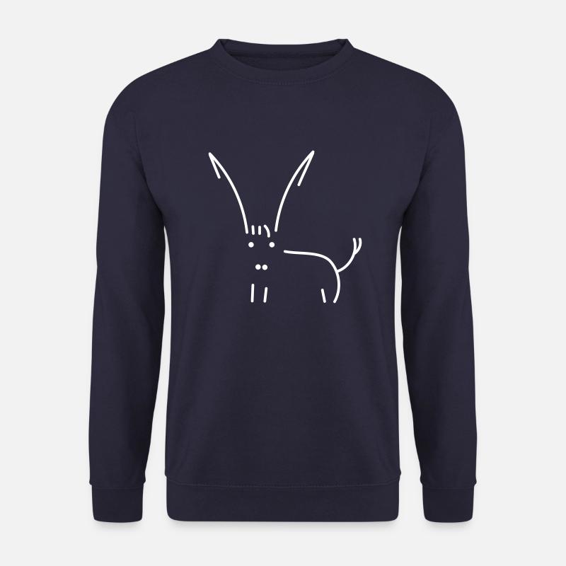 Esel Strichmännchen - Unisex Pullover - Navy