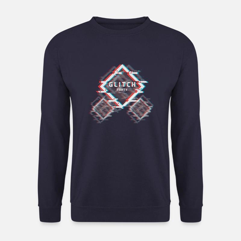 Glitch-Party - Unisex Pullover - Navy
