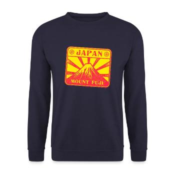 Japan travel - Unisex Sweatshirt - navy - Front - Alina (178cm) & Michal (187cm)