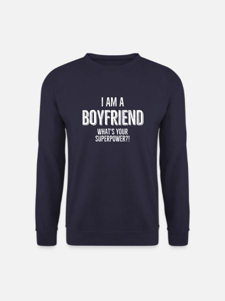 Jeg er en kæreste Hvad er din supermagt - Unisex sweater - marineblå