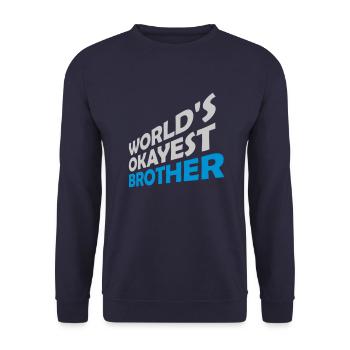Frères et sœurs Mondes ok Frère - Sweat-shirt Unisexe - marine - Devant - Alina (178cm) & Michal (187cm)