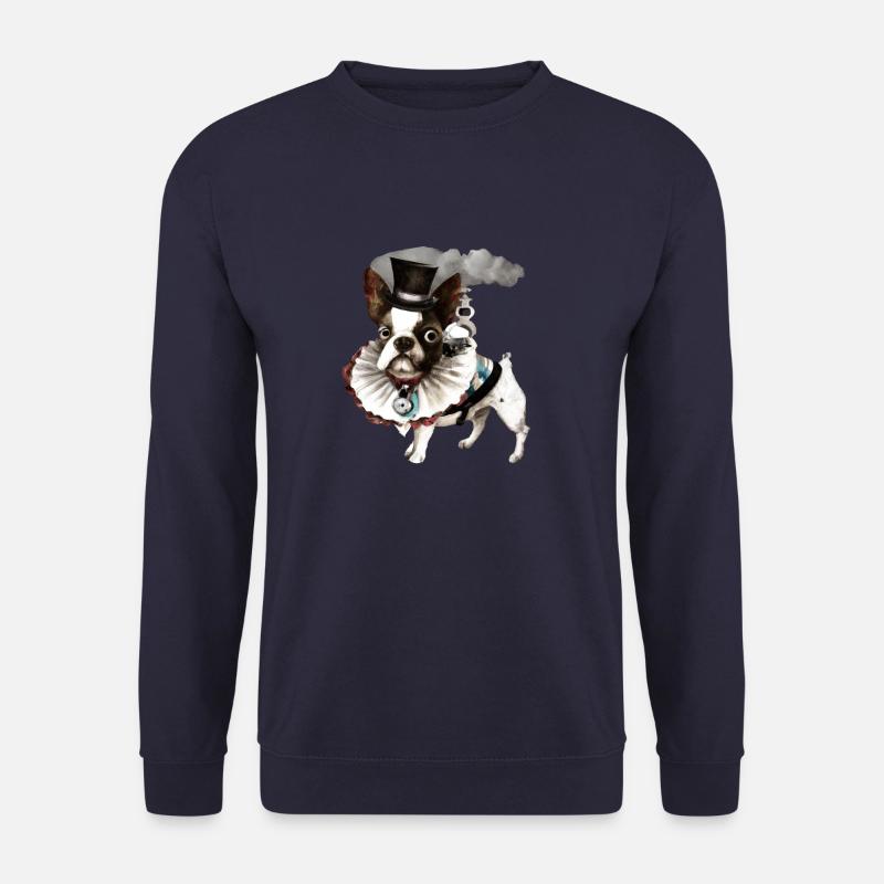 Steampunk-Bulldogge - Unisex Pullover - Navy