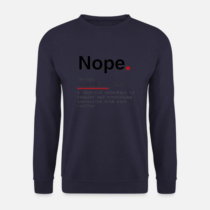 Definition "NOPE" - Unisex Pullover - Navy
