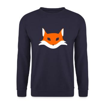 Fuchskopf - Unisex Pullover - Navy - Vorne - Alina (178cm) & Michal (187cm)