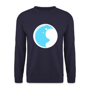 Mignon dessin animé représentation de la planète Terre 10 - Sweat-shirt Unisexe - marine - Devant - Alina (178cm) & Michal (187cm)