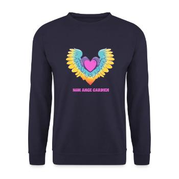 Mon ange gardien - Sweat-shirt Unisexe - marine - Devant - Alina (178cm) & Michal (187cm)