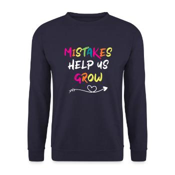 Lehrer Schulalltag Vintage Bildung Unterricht - Unisex Pullover - Navy - Vorne - Alina (178cm) & Michal (187cm)