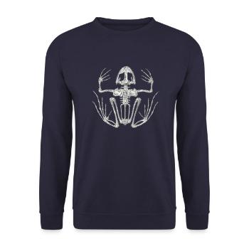 Grenouille - Sweat-shirt Unisexe - marine - Devant - Alina (178cm) & Michal (187cm)
