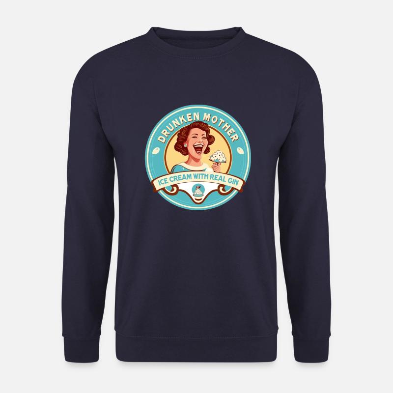 Betrunkenes Mutter-Eis - Unisex Pullover - Navy
