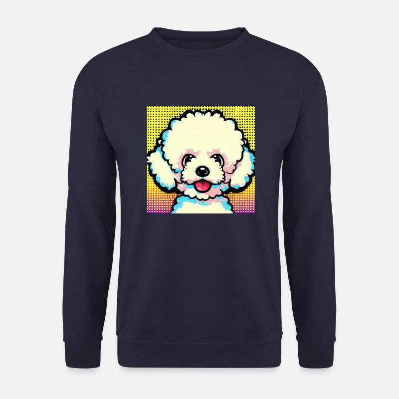 Bichon Frisé Pop Art - Unisex Pullover - Navy