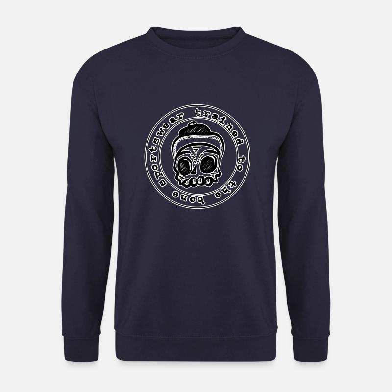 trained to the bone Kreis schwarz Bodybuilding - Unisex Pullover - Navy