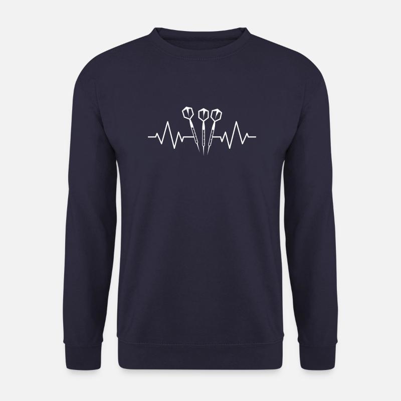 DART HERZSCHLAG DART PULS BEI DER 180 ODR BULLSEYE - Unisex Pullover - Navy