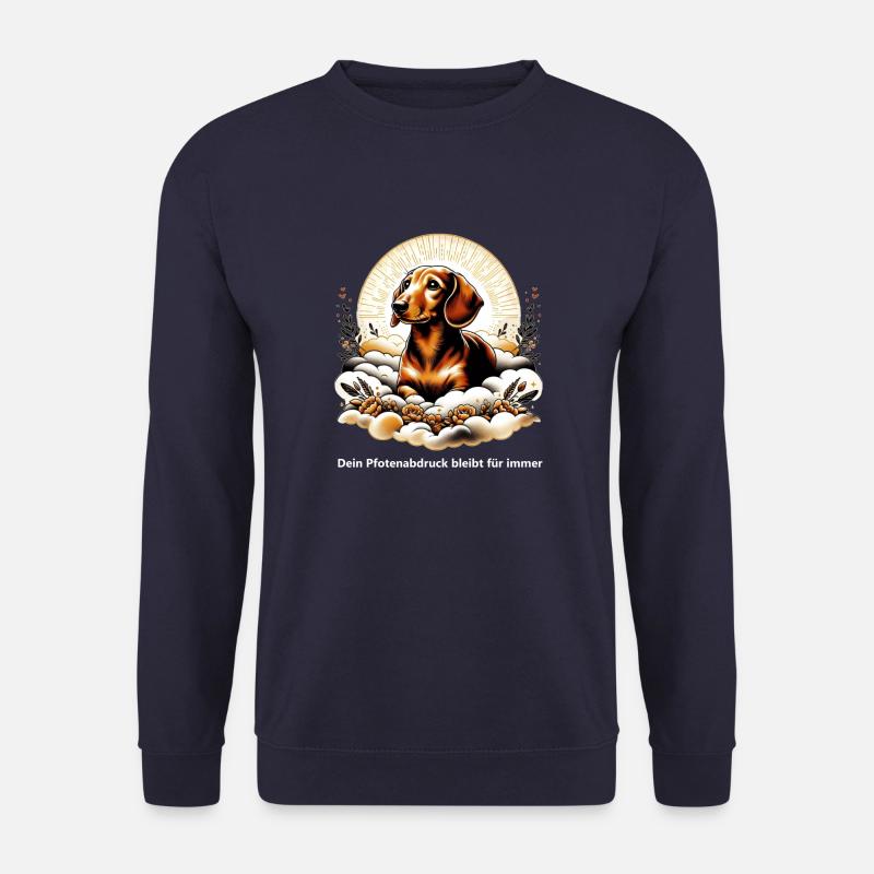 Dachshund Trauerbewältigung - Unisex Pullover - Navy