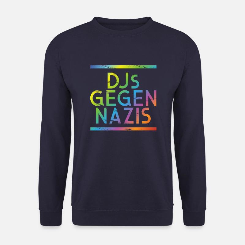 DJs gegen Nazis Regenbogen - Unisex Pullover - Navy