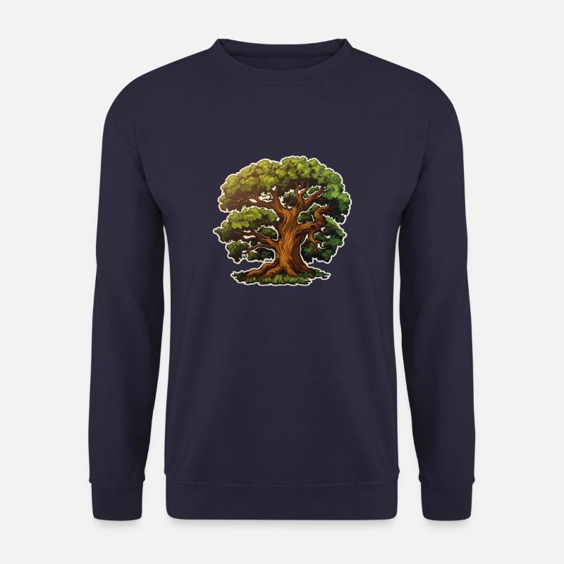 Eiche großer Baum - Unisex Pullover - Navy