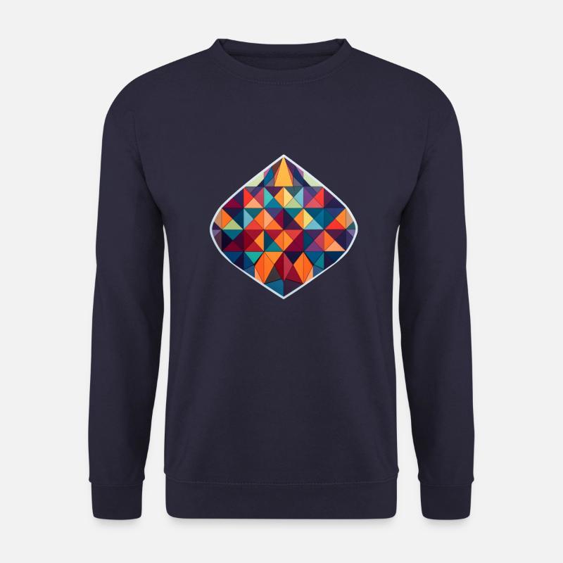 Geometric Patterns - Unisex Sweatshirt - navy
