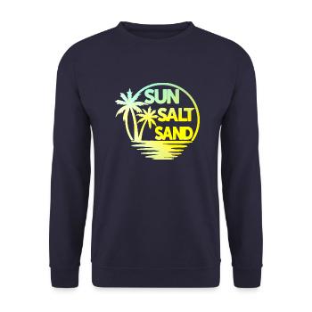 Sun Salt Sand - Unisex Pullover - Navy - Vorne - Alina (178cm) & Michal (187cm)