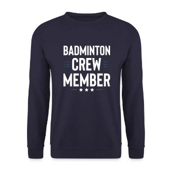 Équipe de badminton - Sweat-shirt Unisexe - marine - Devant - Alina (178cm) & Michal (187cm)