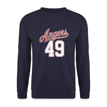 Angers 49 - Sweat-shirt Unisexe - marine - Devant - Alina (178cm) & Michal (187cm)