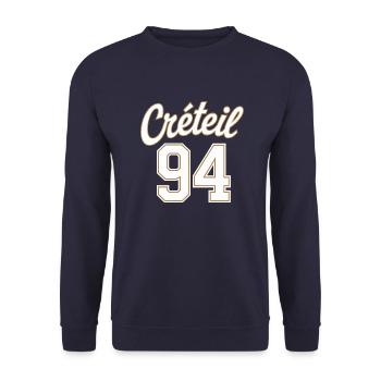 Créteil 94 - Sweat-shirt Unisexe - marine - Devant - Alina (178cm) & Michal (187cm)