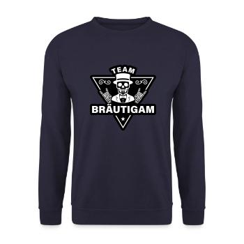 Team Groom Skeleton - Sweat-shirt Unisexe - marine - Devant - Alina (178cm) & Michal (187cm)