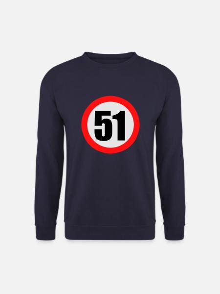 Panneau de limitation 51 - Sweat-shirt Unisexe - marine