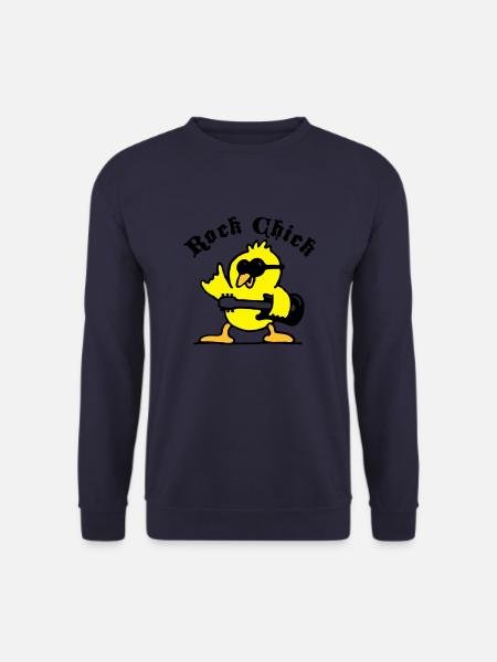 rock_chick_weiss_3c - Unisex Sweatshirt - navy