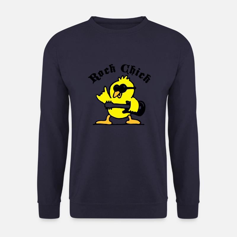 rock_chick_weiss_3c - Unisex Sweatshirt - navy