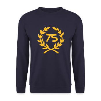 75 - Sweat-shirt Unisexe - marine - Devant - Alina (178cm) & Michal (187cm)
